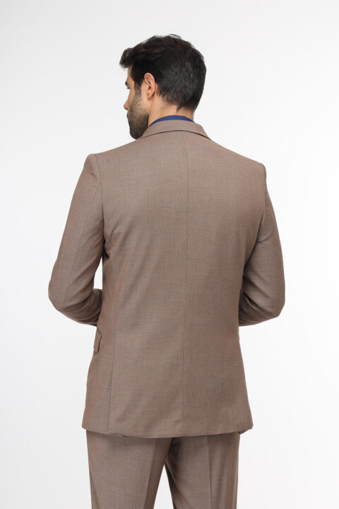 Slim Fit Suit Beige - Image 5