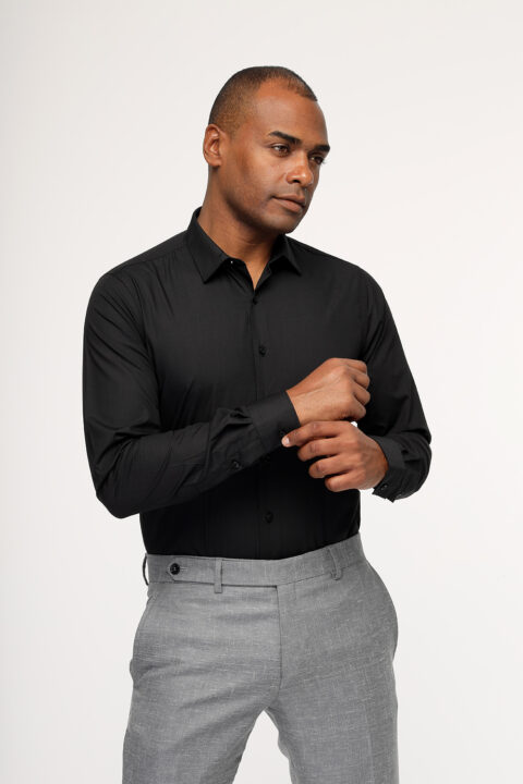 Classic Shirt Regular Fit Black - Image 3