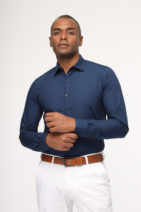 Classic Shirt Regular Fit Dark Blue