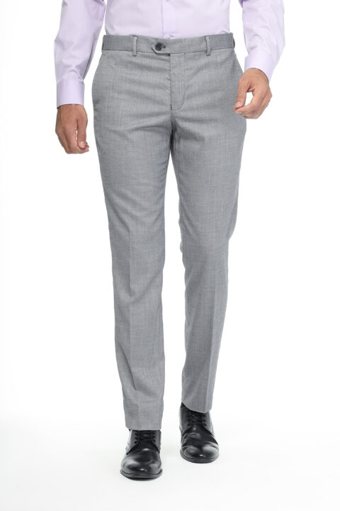 Slim Fit Classic Pants Light Gray