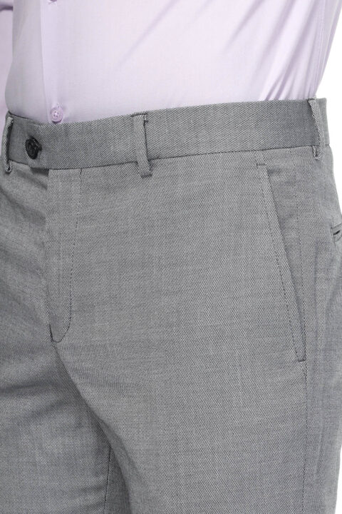 Slim Fit Classic Pants Light Gray - Image 3