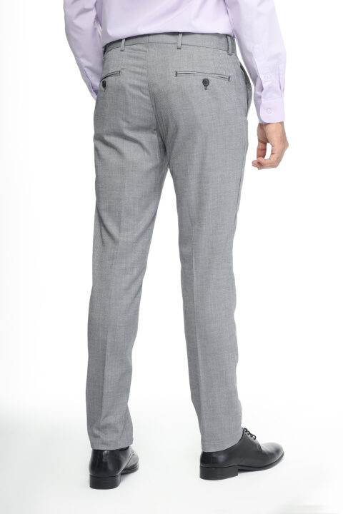 Slim Fit Classic Pants Light Gray - Image 4