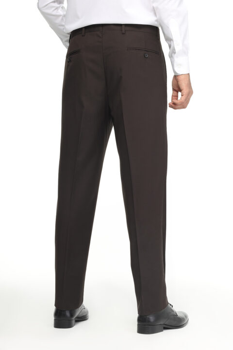 Regular Fit Classic Pants Brown - Image 3