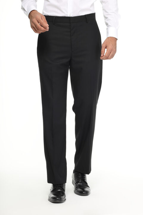 Regular Fit Classic Pants Black