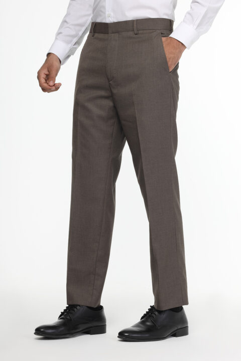 Regular Fit Classic Pants Light Brown - Image 3