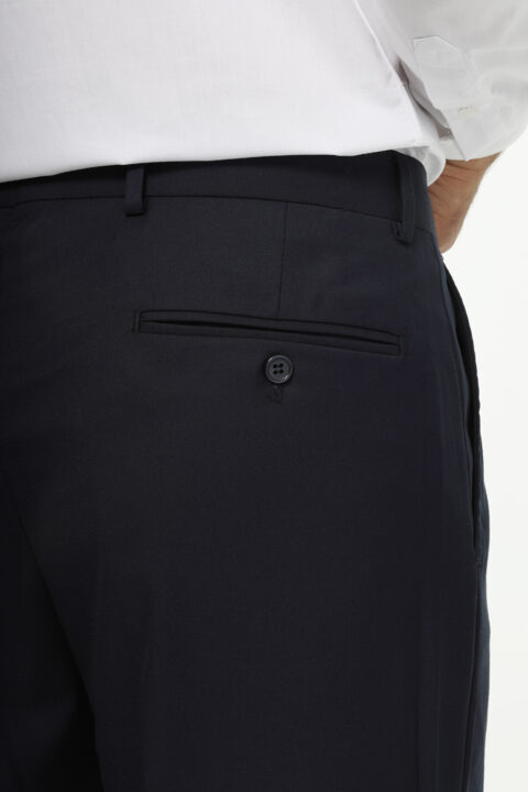 Regular Fit Classic Pants Dark Blue - Image 4