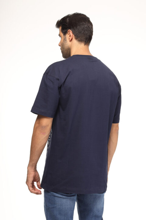 Over Size Fit T- Shirt Dark Blue - Image 2