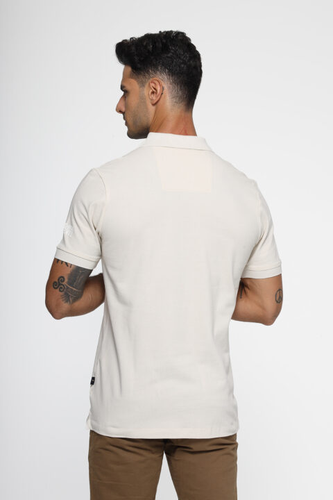 Regular Fit Polo Shirt Beige - Image 3