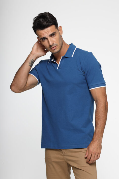 Regular Fit Polo Shirt Blue