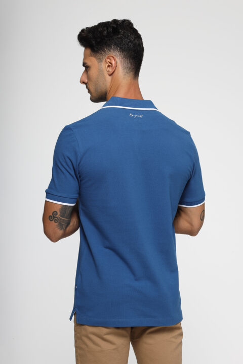 Regular Fit Polo Shirt Blue - Image 3