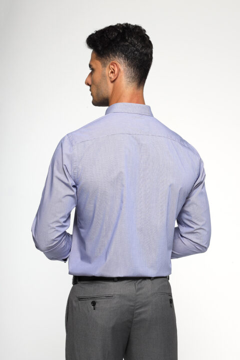 Slim Fit Shirt Light Blue - Image 3