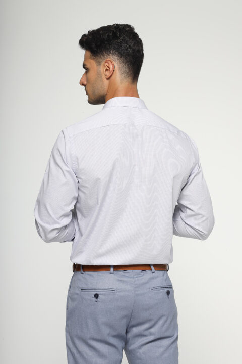 Slim Fit Shirt Light Blue - Image 3