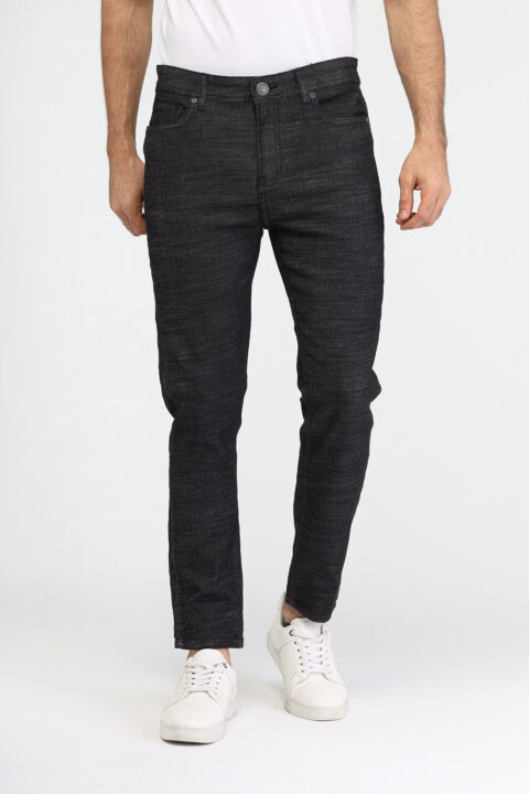 Slim Fit Trousers Black