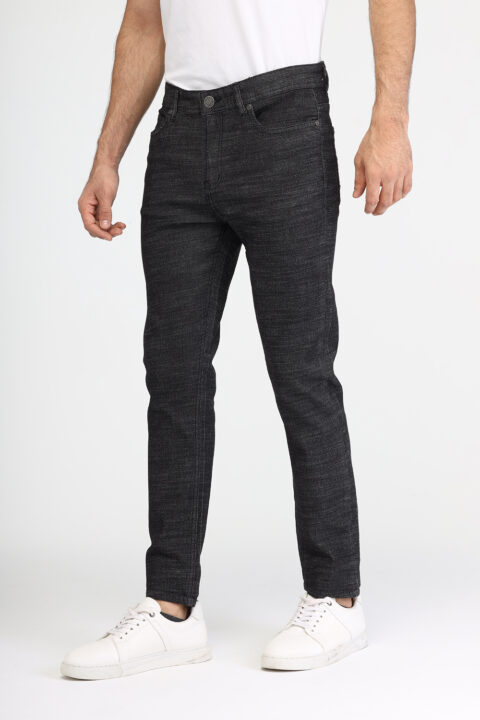 Slim Fit Trousers Black - Image 3