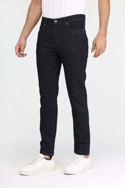 Slim Fit Trousers Dark Blue - Image 3