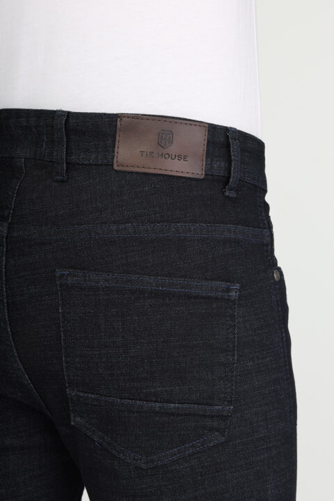 Slim Fit Trousers Dark Blue - Image 4