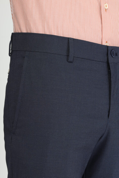 Slim Fit Classic Pants Dark Blue - Image 3