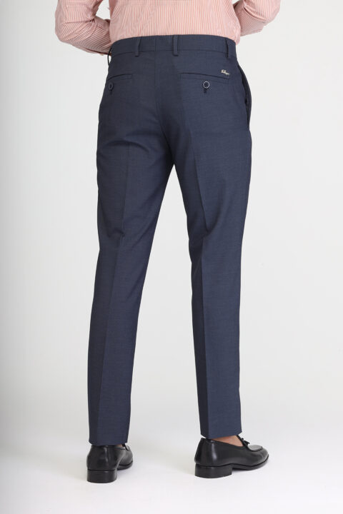 Slim Fit Classic Pants Dark Blue - Image 5