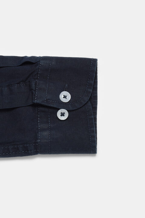 Slim Fit Shirt Dark Blue - Image 3