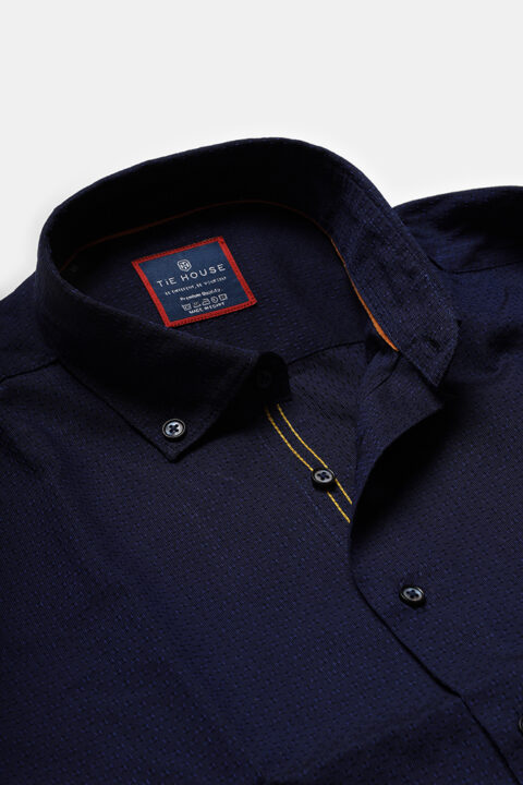 New Fit Shirt Dark Blue - Image 6