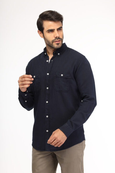 New Fit Shirt Dark Blue