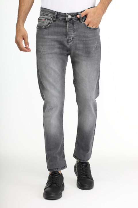 Slim Fit Trousers Gray