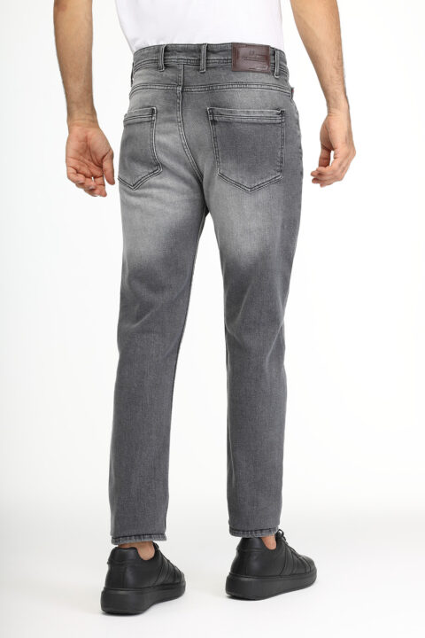 Slim Fit Trousers Gray - Image 5