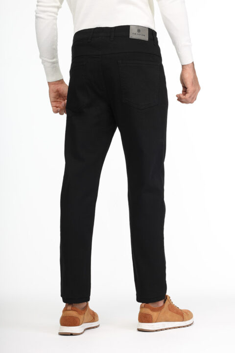 Slim Fit Trousers Black - Image 5