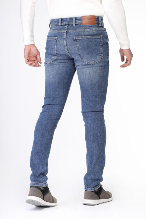 Slim Fit Trousers Blue - Image 3