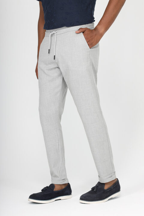 Slim Fit Classic Pants Gray - Image 3