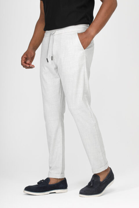 Slim Fit Classic Pants Light Gray - Image 3