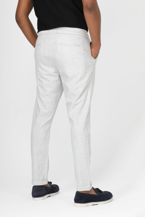 Slim Fit Classic Pants Light Gray - Image 4