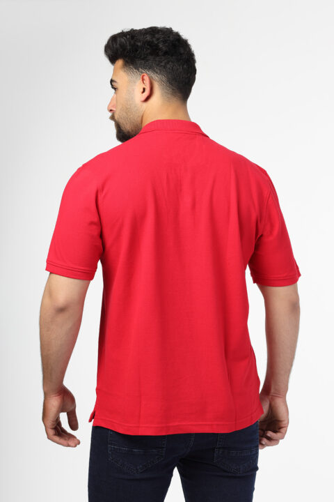 Regular Fit Polo Shirt Red - Image 3