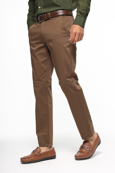 Slim Fit Chino Brown - Image 3