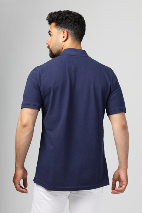 Regular Fit Polo Shirt Dark Blue - Image 3