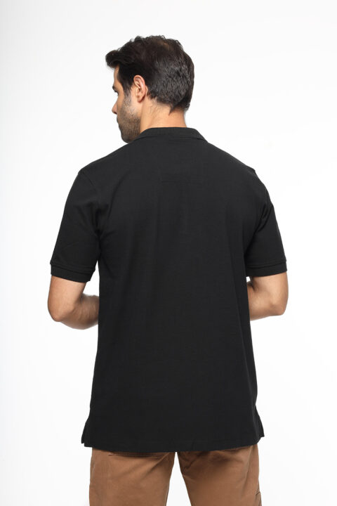 Regular Fit Polo Shirt Black - Image 3