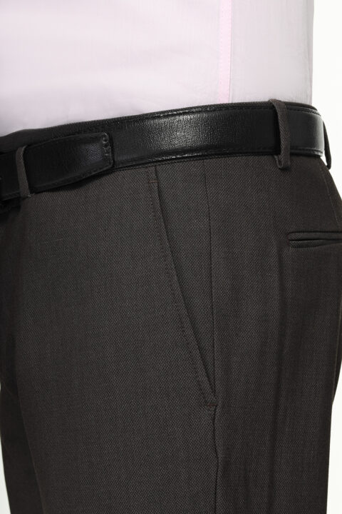 Slim Fit Classic Pants Brown - Image 4