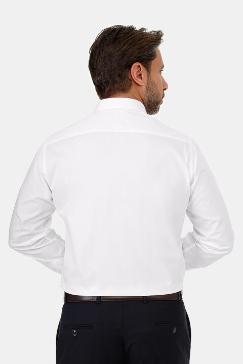 Classic Shirt Slim Fit White 100% Cotton - Image 2