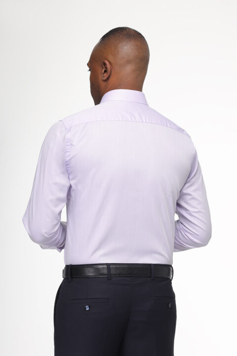 Classic Shirt Slim Fit Purple 100% Cotton - Image 2