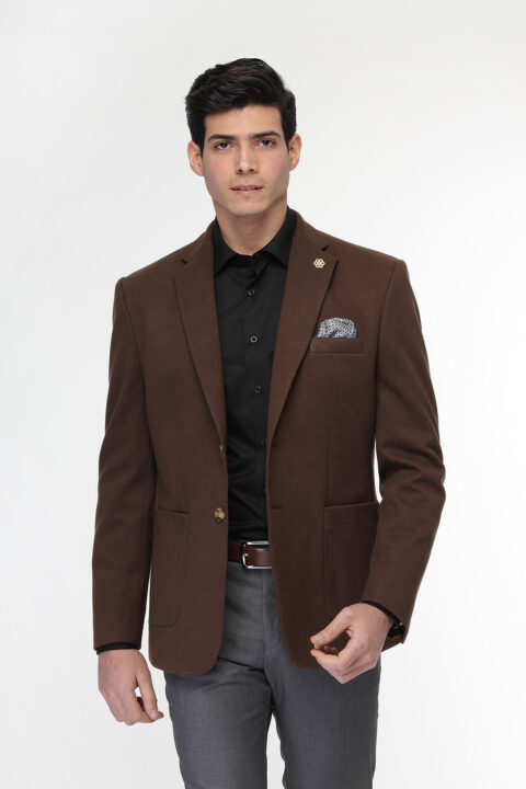 Regular Fit Blazer Brown