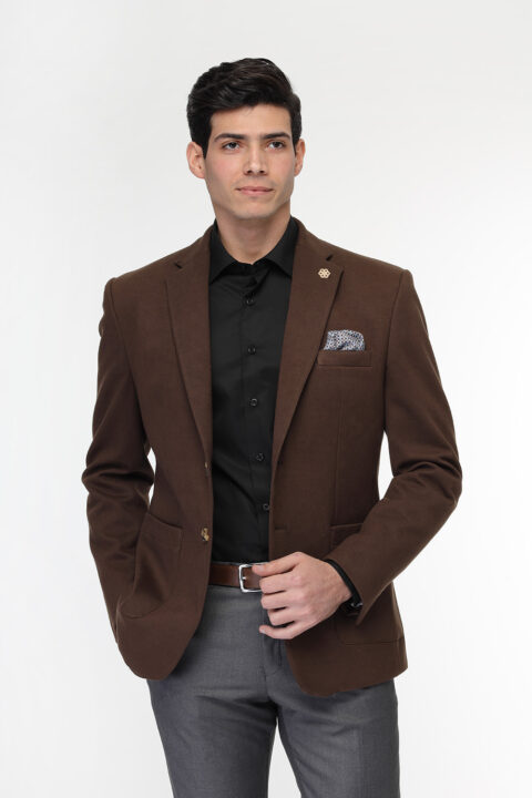 Regular Fit Blazer Brown - Image 3