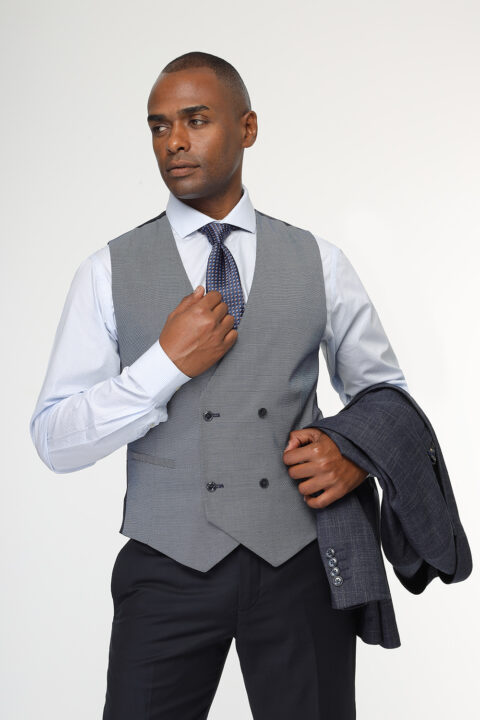 Slim Fit Suit Blue - Image 3