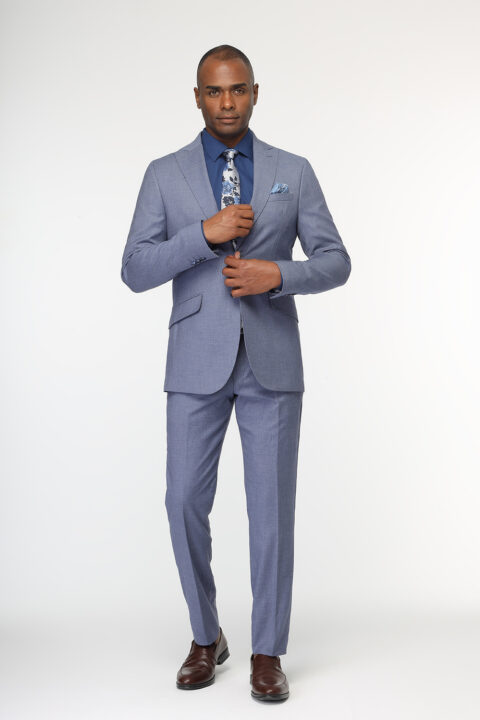 Slim Fit Suit Blue