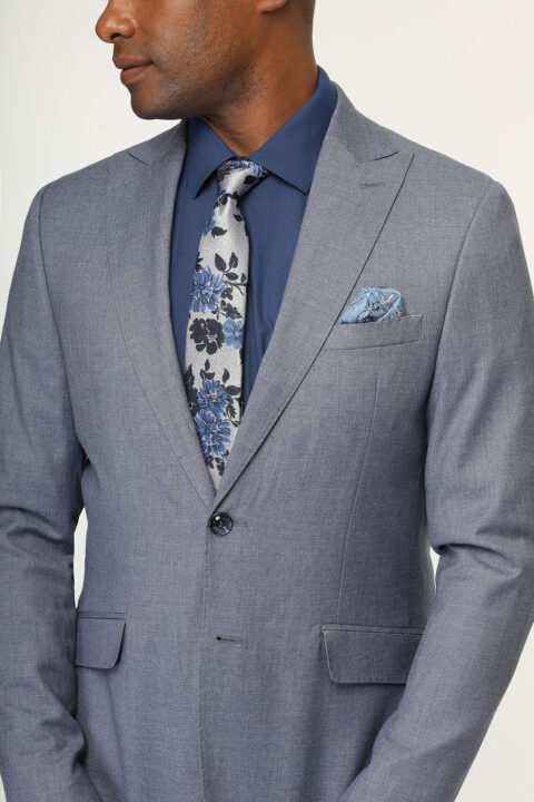 Slim Fit Suit Blue - Image 2