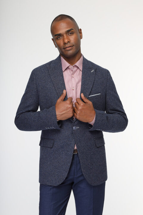 Slim Fit Blazer Blue