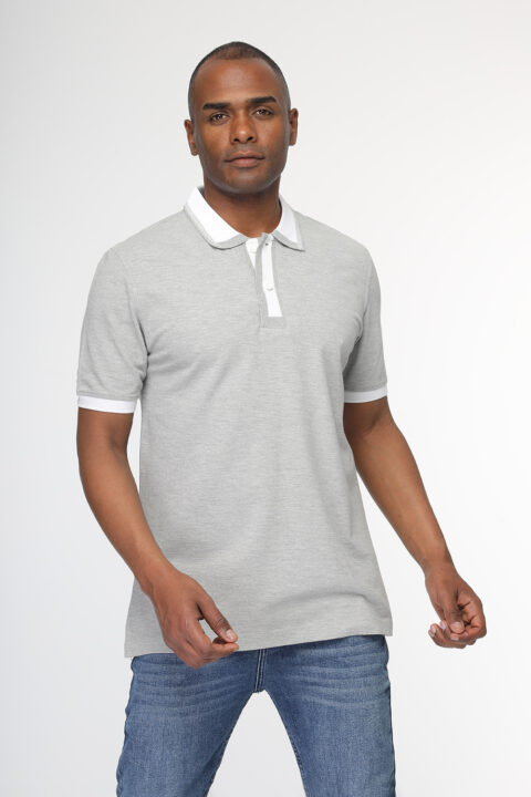 Regular Fit Polo Shirt Gray