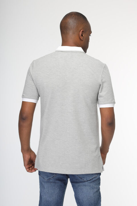 Regular Fit Polo Shirt Gray - Image 3