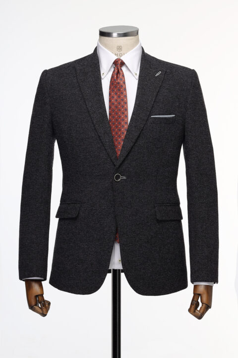 Slim Fit Blazer Gray