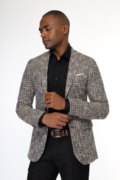 Slim Fit Blazer Beige - Image 3