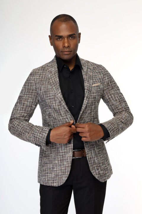 Slim Fit Blazer Beige